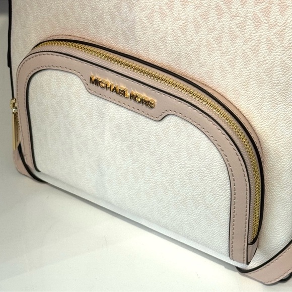 Michael Kors Jaycee Medium Ombré Signature Logo Backpack Powder Blush Multi - Picture 8 of 9